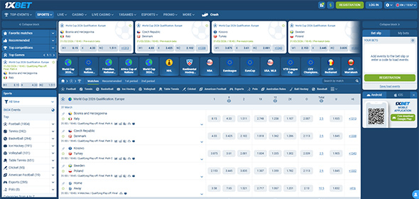 1xBet betting site in Kenya