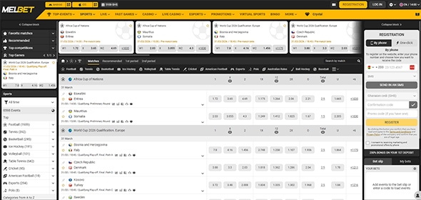 Melbet betting site in Kenya